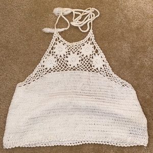 Aerie crocheted top